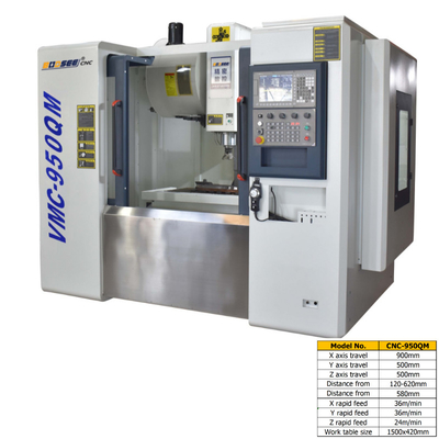 مرکز ماشینکاری عمودی CNC صنعتی VMC 3 Axis 400 کیلوگرم حداکثر بار برای فلز
